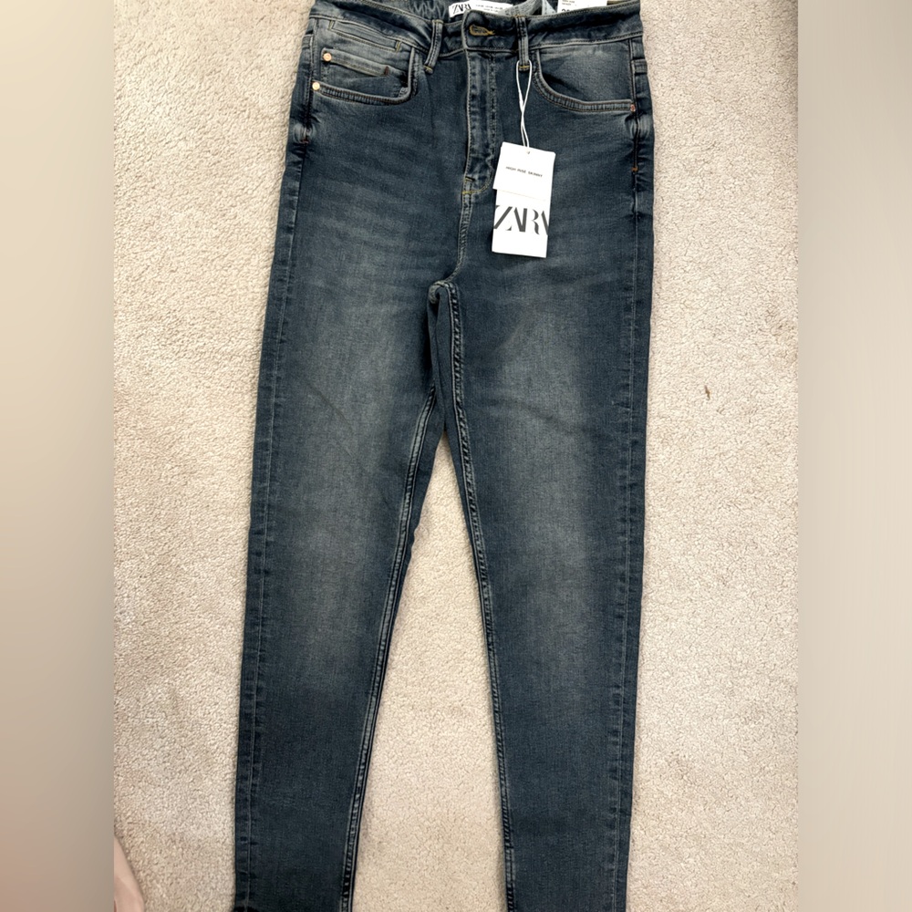 Zara high rise skinny jeans